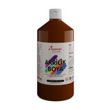 Red Rose Kahverengi Akrilik Boya 1000Gr, Dekoratif Hobi Amaçlı Sanatsal Canlı Renkler