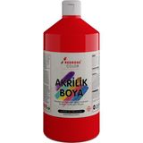 Red Rose Kırmızı Akrilik Boya 1000 gr Dekoratif Hobi Amaçlı Sanatsal Canlı Renkler