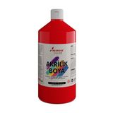 Red Rose Kırmızı Akrilik Boya 1000Gr, Dekoratif Hobi Amaçlı Sanatsal Canlı Renkler
