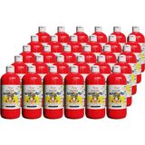 Red Rose Kırmızı Parmak ve Yüz Boyası Süper Yıkanabilir Özel Formül Kırtasiye Kreş Okul Için 500GR 30'lu Koli - Parmak Boyası
