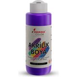 Red Rose Mor Akrilik Boya 120 ml Sanatsal, Dekoratif, Hobi Amaçlı, Canlı Renkler