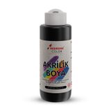 Red Rose Siyah Akrilik Boya 120 ml Sanatsal, Dekoratif, Hobi Amaçlı, Canlı Renkler