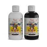 Red Rose Siyah-Beyaz Parmak Boyası 2'li Set 2x250gr Yıkanabilir, Toksik İçermez, Çocuk Okul Kreş İçin
