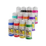 Red Rose Tüm Renkler Parmak Boyası 12'li Set 12x60ml Yıkanabilir, Toksik İçermez, Çocuk Okul Kreş İçin