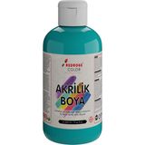 Red Rose Turkuaz Akrilik Boya 250GR Sanatsal, Dekoratif, Hobi Amaçlı, Canlı Renkler