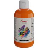 Red Rose Turuncu Akrilik Boya 250GR Sanatsal, Dekoratif, Hobi Amaçlı, Canlı Renkler