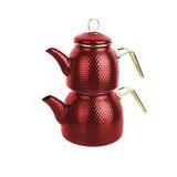 Red Teapot Dot Emaye Çaydanlık Kırmızı 2100ml