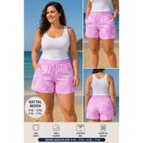 REDAKS Kadın Büvük Beden Deniz Sortu Havuz Su Sporları Desenli Deniz Şortu Geniş Beden Aralığı 4XL-7XL