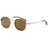 Redberry Bahma C4 49 Oval Gold Metal Unisex Güneş Gözlüğü