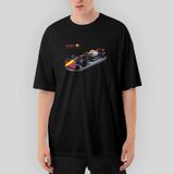 RedBull Racing F1 Oversize Siyah Tişört
