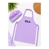redbuttonkidsstore İsme Özel Çocuk Şef Önlük / Okul Etkinlik Önlük / Aşçı / Çocuk Mutfak Önlük / Desenli Nakışlı Önlük
