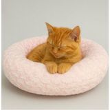 RedCatDog Evcil Hayvan Peluş Kedi Yatağı - Pudra Rengi