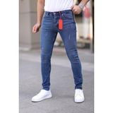 Redcode Jeans Erkek Likralı Tırnaklı Kot Pantolon-Jean - Kot - Kırmızı - 29
