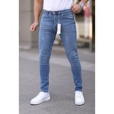 Redcode Jeans Erkek Likralı Tırnaklı Kot Pantolon-Jean - Mavi - 33