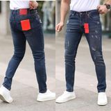Redcode Jeans Erkek Yırtık Model Likralı Kot Pantolon - 30 - Yeşil