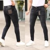 Redcode Jeans Erkek Yırtık Model Likralı Kot Pantolon - 33 - Siyah