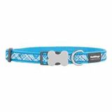 Reddingo Flanno Desenli Turkuaz 25 mm Köpek Boyun Tasması
