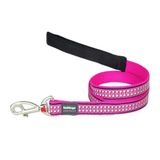 Reddingo Reflektörlü Kemik Desenli Pembe Uzatma 25 mm Köpek Tasması