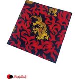 Redi Ridi Kare Bandana Dragon - Standart - Kırmızı - Siyah