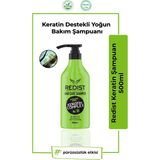 Redist Keratin Saç Bakım Şampuan 500 ml| Yıpranmış Saçlar İçin Güçlü Keratin Bakımı