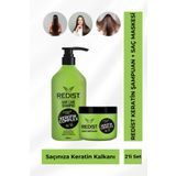 Redist Keratin Saç Bakım Şampuanı 1000 Ml + Keratin Saç Bakım Maskesi 500 Ml