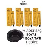 Redist Saç Boyası 8/6-Lal Kızıl 60 Ml X 4 Adet + Boya Tası Hediye