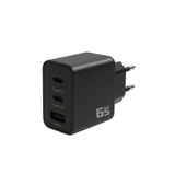 Redline 65W GAN Hızlı Şarj Adaptörü | 2XType-C + USB-A Çıkış | PD QC, iPhone – Android Uyumlu