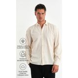 Redline Comforted Erkek Oversize Pamuk Gömlek - Bej