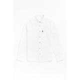 Redline Erkek Keten Basic Gömlek Beyaz Slim Fit