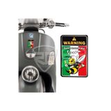 Redline Grafik 3D Motosiklet Sticker Etiket Motosikletime Dokunma Vespa Uyarı PIAGGIO VESPA GTS GTV LX LXV 125 250