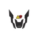Redline Grafik ADV350 Karbon Görünümlü Far üstü Kafa Grenaj Sticker Set KARBON 3D Kabartmalı Pad Sticker Etiket Red