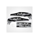 Redline Grafik BAJAJ Pulsar NS200 AKSESUAR ŞASE 3D KABARTMALI DAMLA STİCKER GRİ