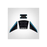 Redline Grafik Cf moto 250 CL X Siyah Mavi Hidrolik ve kontak Anahtar Çizilmesine karşı Koruyucu Sticker set clx