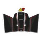 Redline Grafik Honda Activa 125 Kırmızı Siyah Tasarımlı 2023 2024 Model Uyumlu Tank Pad Seti Tank Pad Sticker Seti