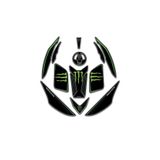Redline Grafik Mondial Drift L Full Yeşil Monster Tank Pad Set Redlinegrafik