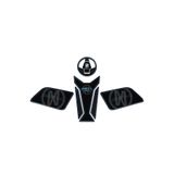 Redline Grafik Mondial Drift L Tank Pad Set Siyah-Mavi tasarım