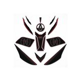 Redline Grafik Redlinegrafik Mondial Drift L Full Tank Pad Set Siyah - Kırmızı