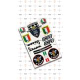 Redline Grafik Vespa Reflektif Sticker Seti