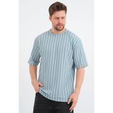 Redline Shift Erkek Oversize Tişört - Mavi - XL