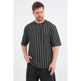 Redline Shift Erkek Oversize Tişört - Siyah - XL