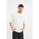 Redline Valor Erkek Oversize Tişört - Beyaz - M