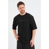 Redline Valor Erkek Oversize Tişört - Siyah - XL