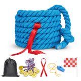 Redllo Çocuklar ve Yetişkinler için 40FT Çekme Halatı, Açık Hava Oyunları Tarla Günü Aile Birleşimi Doğum Günü Partisi Oyunları, Yaz Dış Bahçe Arka Bahçe Çim Oyunları, Kamp Piknik Karnaval Oyunları, Takım