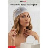 Redmax Professional Redmax Profesyonel Q-49 Silikon Röfle Bonesi ve Metal Tığ Seti – Profesyonel Saç Boyama & Meç Uygulama Başlığı