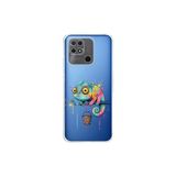 Redmi 10C ile Uyumlu Splash Bukalemun Tasarımlı Şeffaf Silikon Kılıf