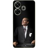 Redmi 13 Uyumlu Ufka Bakan Lider Atatürk Baskılı Silikon Kılıf