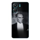 Redmi 13C Uyumlu Zarafet ve Asalet: Atatürk Smokinli Baskılı Silikon Kılıf