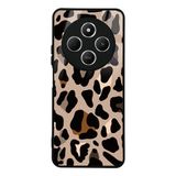 Redmi 14C 4G Kılıf Kamera Korumalı Desenli Luxury Portrait Painting Lusi Kapak Kahve Leopar