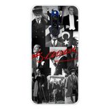 Redmi 8 Uyumlu Kırmızı Mustafa Kemal Atatürk İmza Baskılı Silikon Kılıf