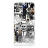 Redmi 8 Uyumlu Mustafa Kemal Atatürk Kolaj Baskılı Silikon Kılıf